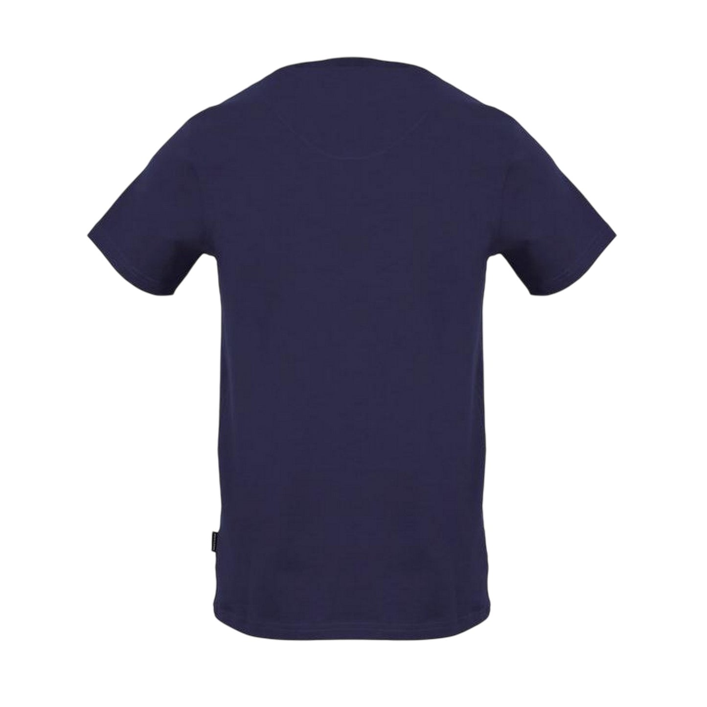Navy - Back - Aquascutum Mens Logo Printed Crew Neck T-Shirt