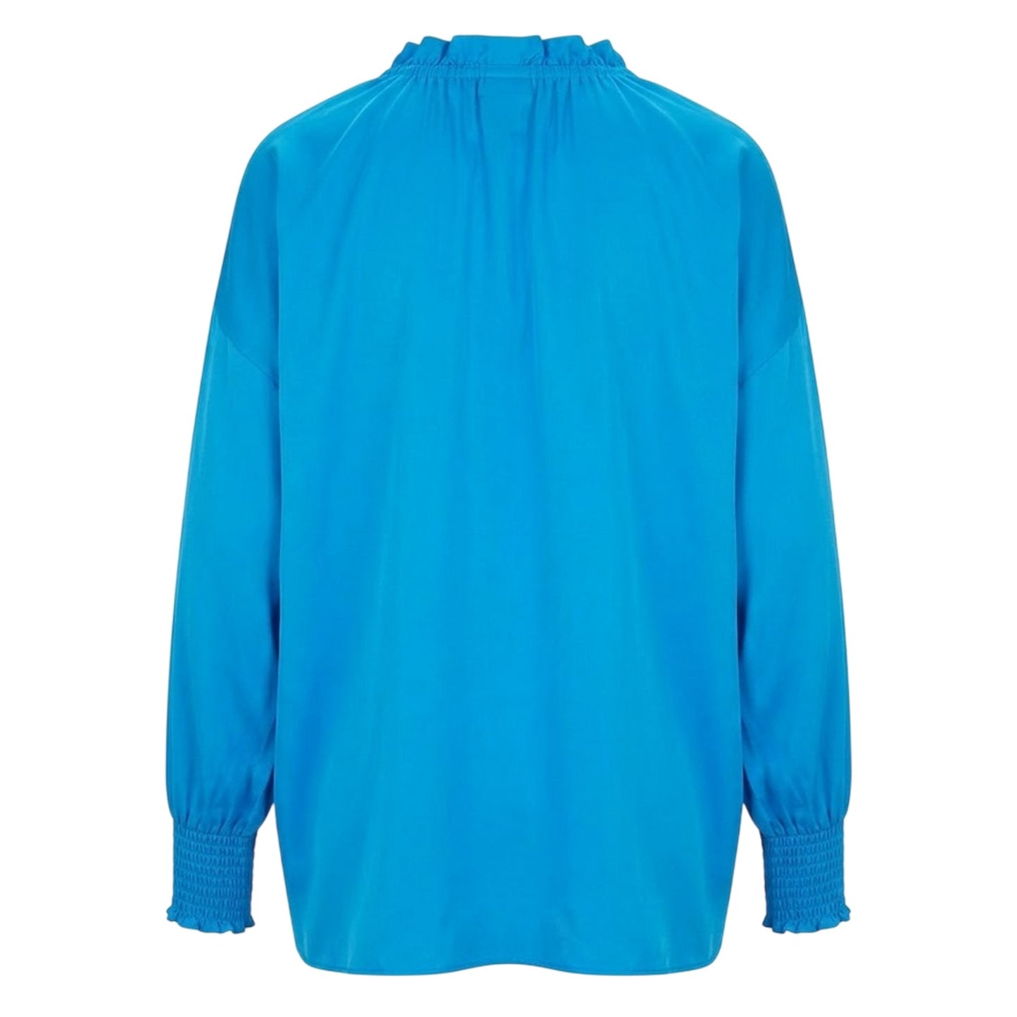 Bright Blue - Back - Boss Womens-Ladies Baratina Silk Blouse