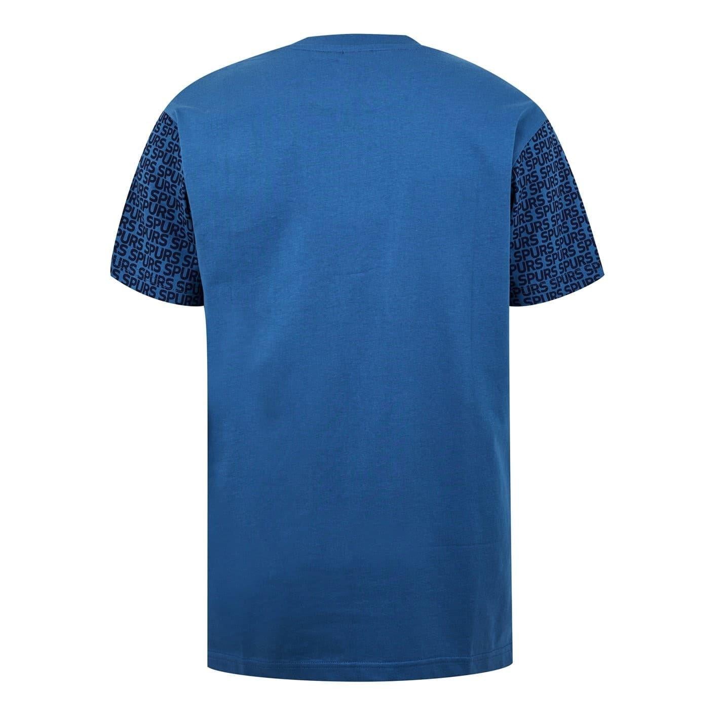 Blue - Back - Source Lab Mens Tottenham Hotspur FC Jersey T-Shirt