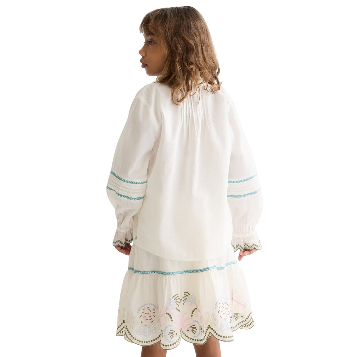 Cream - Back - Scotch And Soda Girls Long-Sleeved Blouse