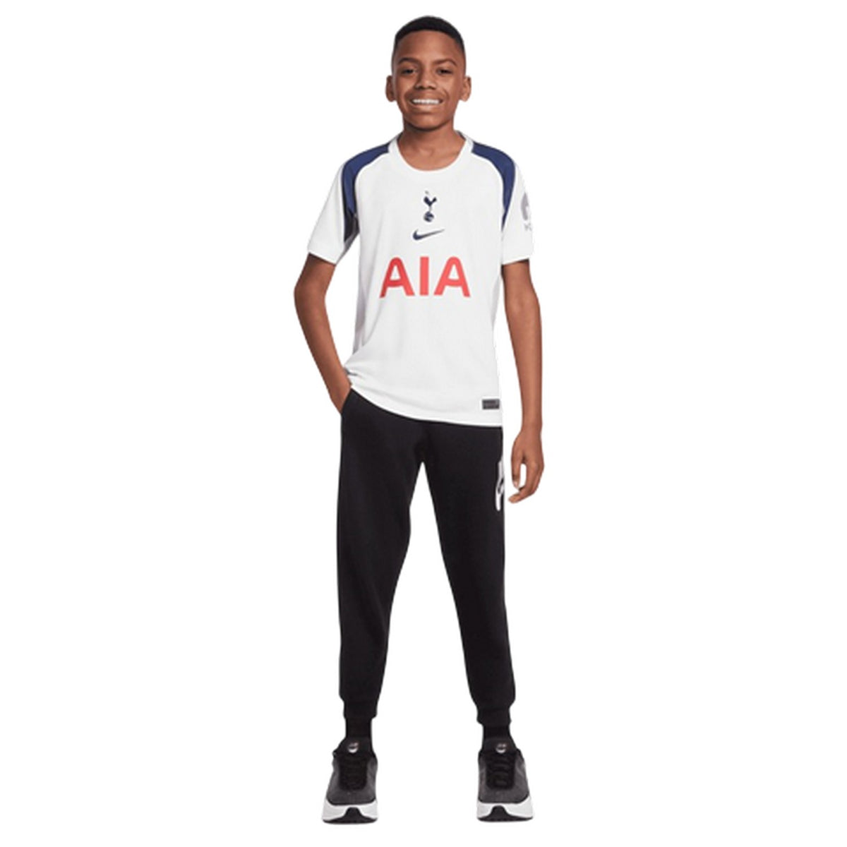 White - Side - Nike Childrens-Kids 2025-2026 Tottenham Hotspur FC Home Jersey
