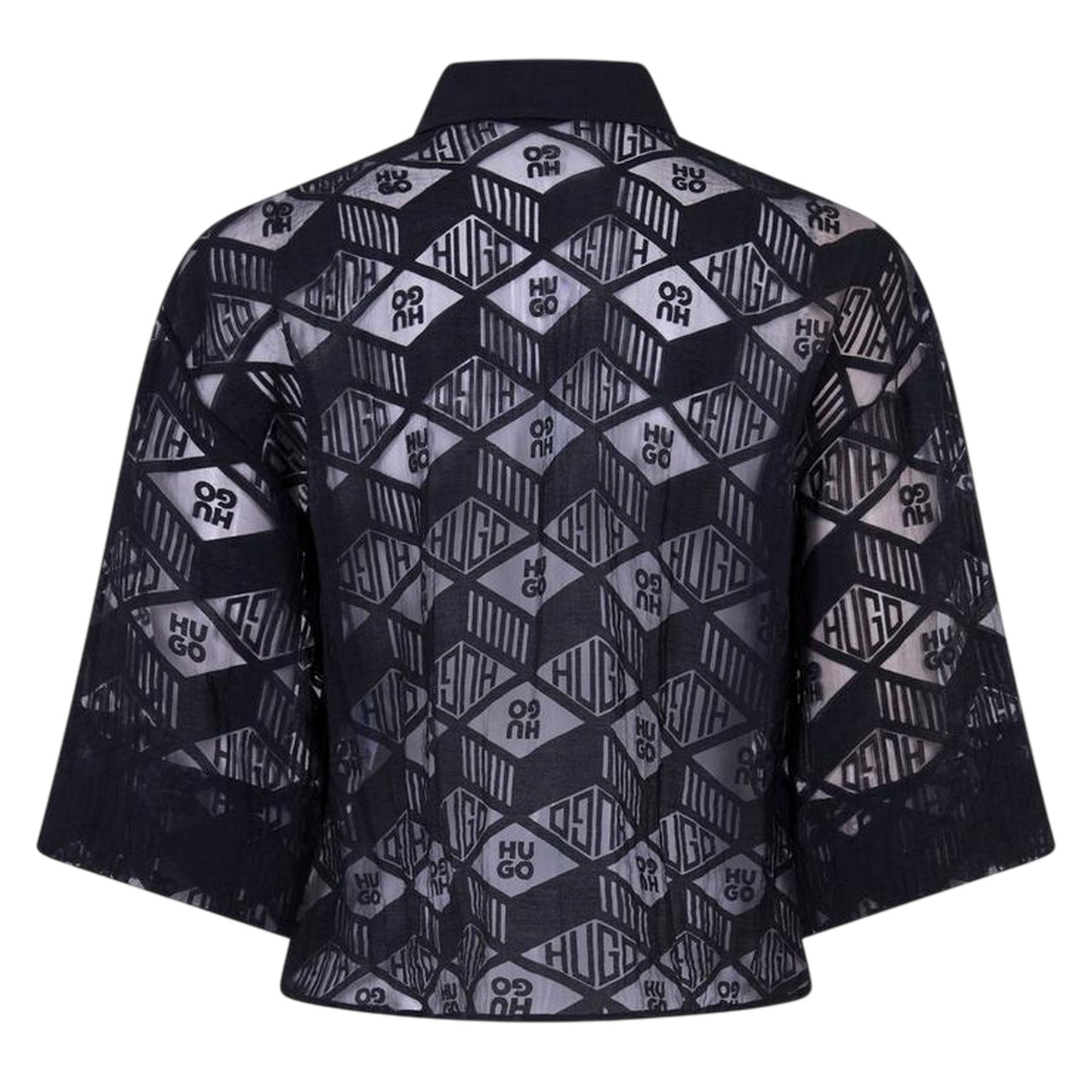Black - Back - Hugo Womens-Ladies Ephraima Long-Sleeved Blouse