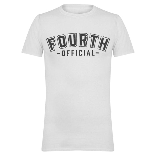 White - Front - AWD Mens Fourth Official Novelty Football T-Shirt