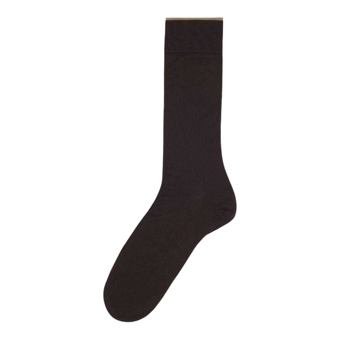 Dark Brown - Back - Boss Mens Plain Ankle Cashmere Socks