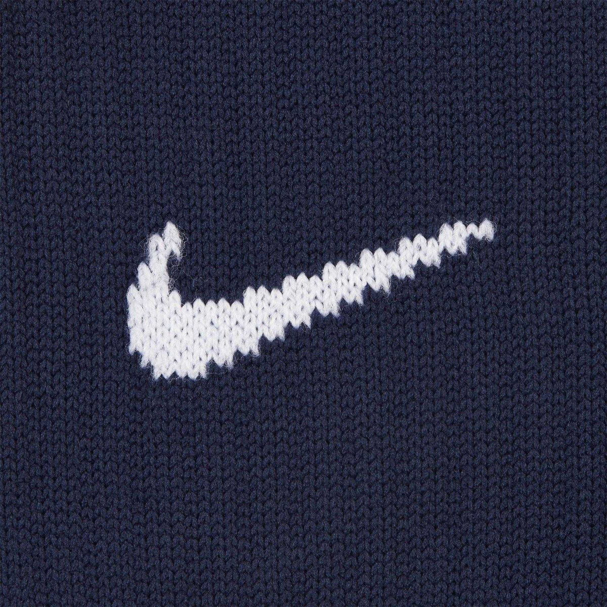 Navy - Side - Nike Childrens-Kids Academy Swoosh Football Socks