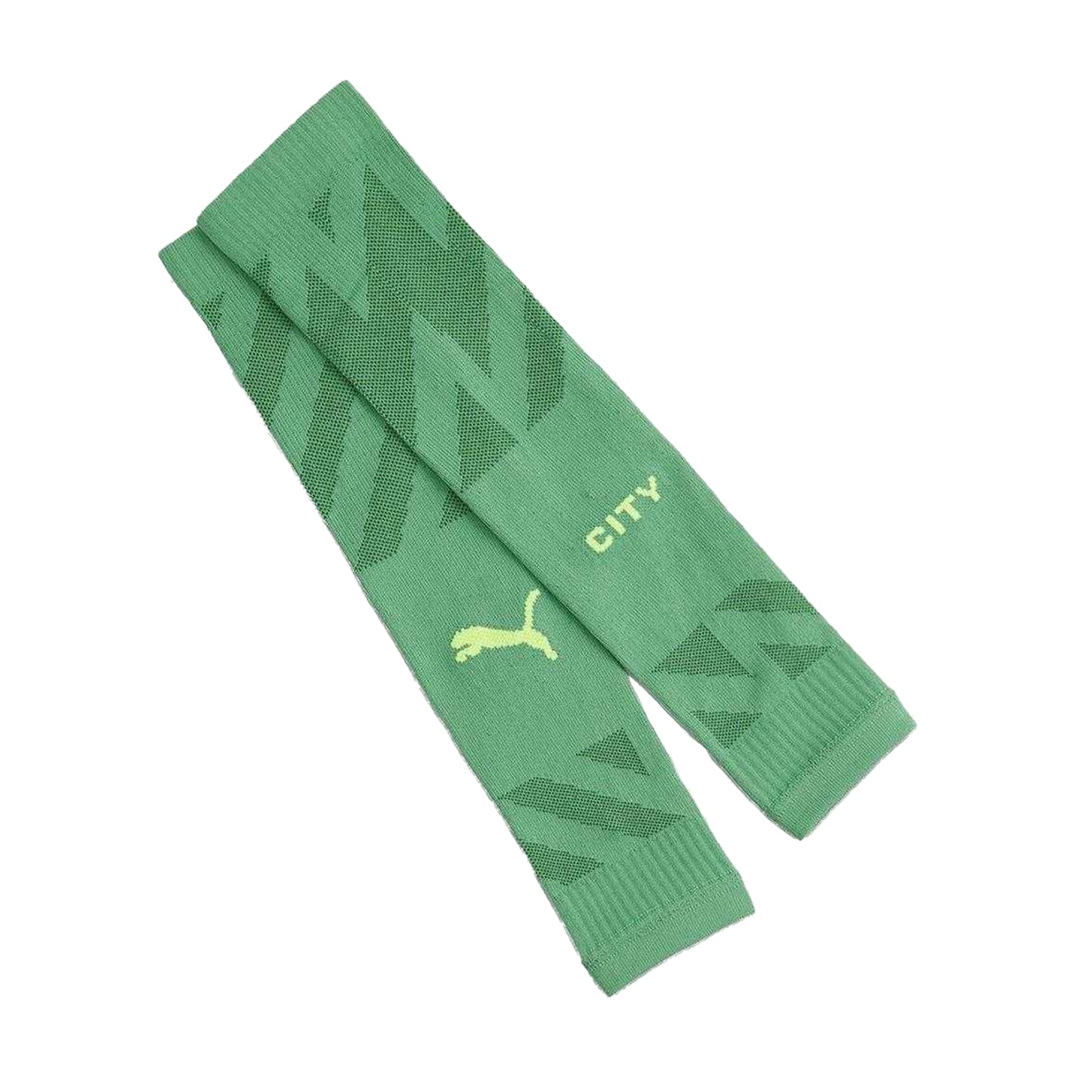 Green - Side - Puma Childrens-Kids Manchester City FC Knee-High Football Socks