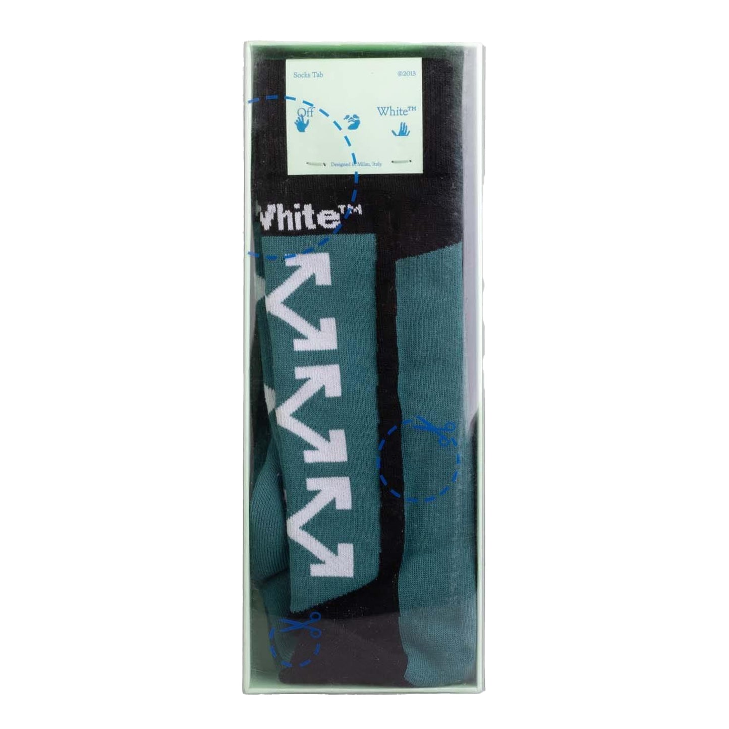 White - Back - Off White Bounce Ski Socks