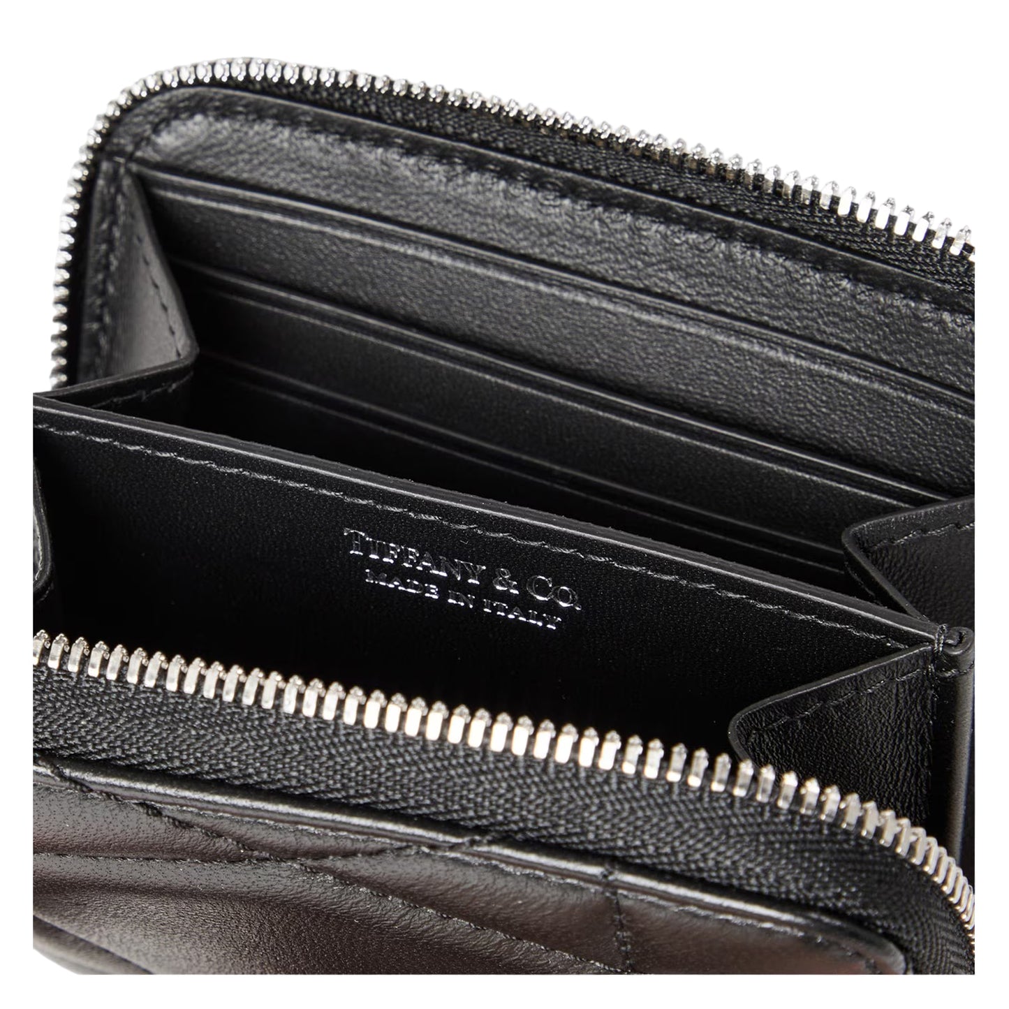Black - Lifestyle - Tiffany & Co Womens-Ladies Keyring Leather Coin Purse