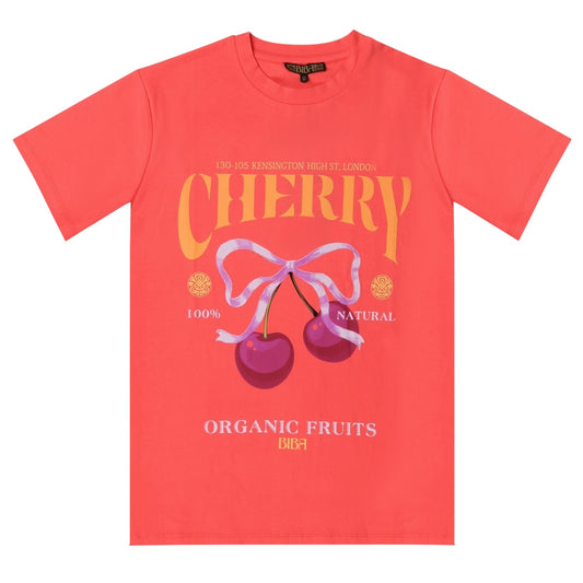 Cherry - Front - Biba Womens-Ladies Oversized T-Shirt