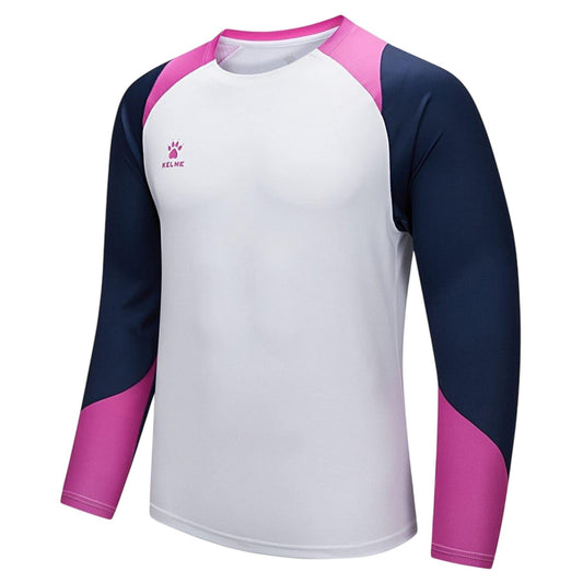 White-Navy-Pink - Front - Kelme Womens-Ladies Colour Block Regular Long-Sleeved T-Shirt