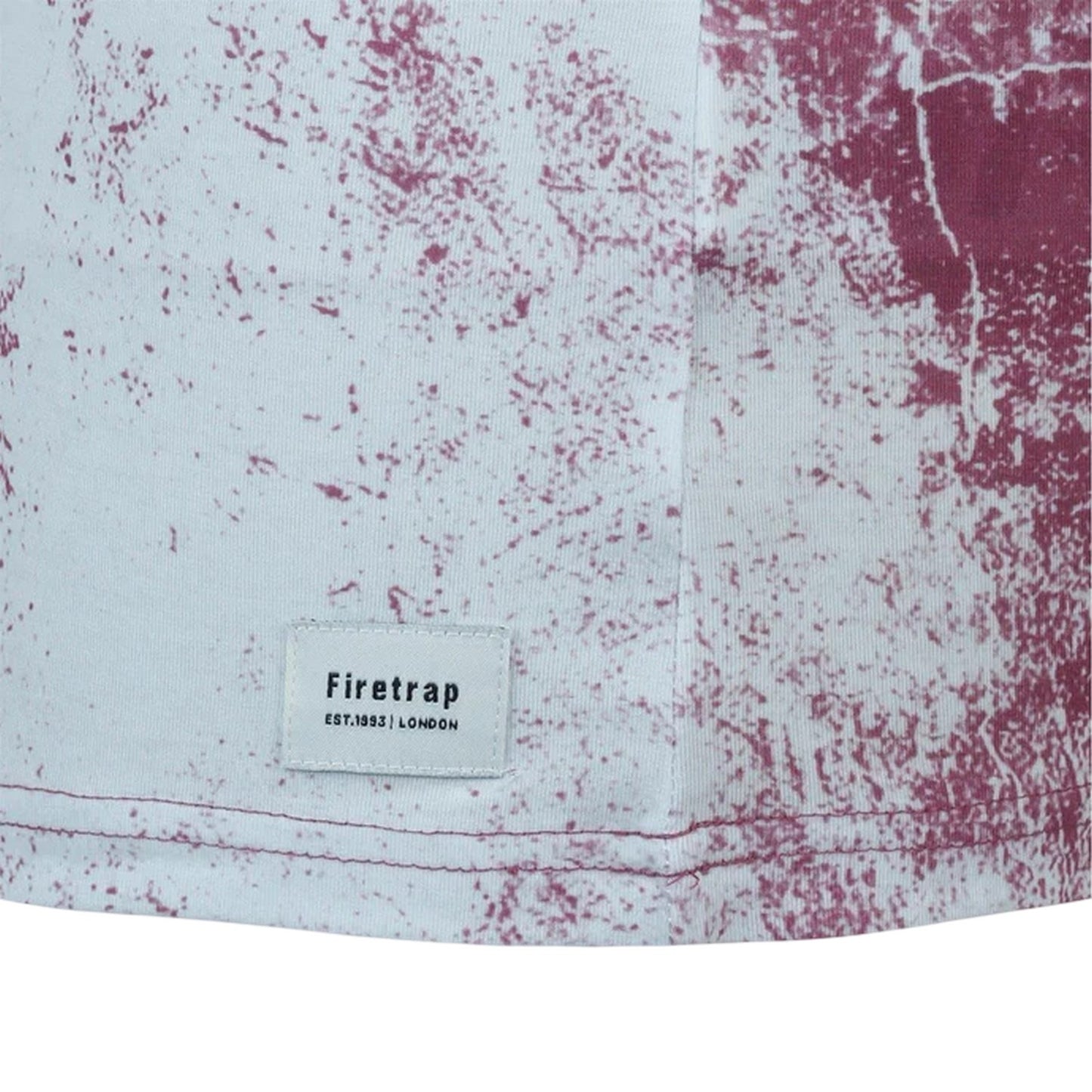 Dark Burgundy - Lifestyle - Firetrap Mens Sub All-Over Print T-Shirt