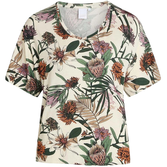 Snow White - Front - CCDK Copenhagen Womens-Ladies Floral T-Shirt