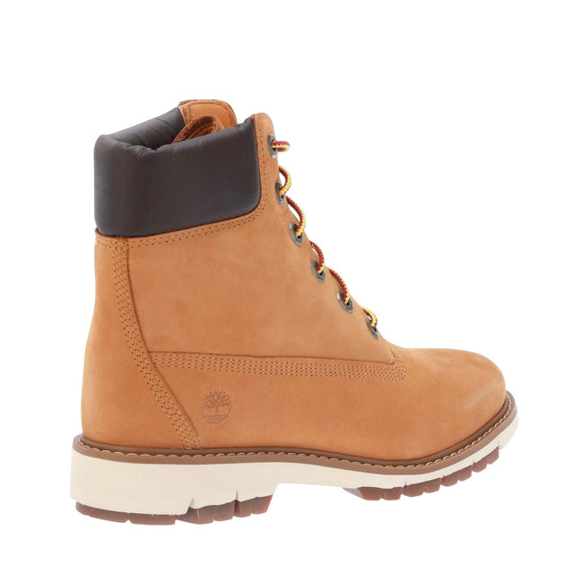 Wheat - Back - Timberland Womens-Ladies Lucia Way Leather Lace Up Waterproof Ankle Boots