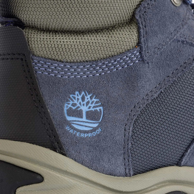 Dark Blue - Pack Shot - Timberland Mens White Ledge Mid Leather Waterproof Hiking Boots