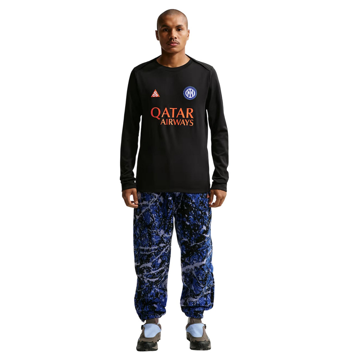 Black-Orange - Pack Shot - Nike Mens Inter Milan FC Drill Top