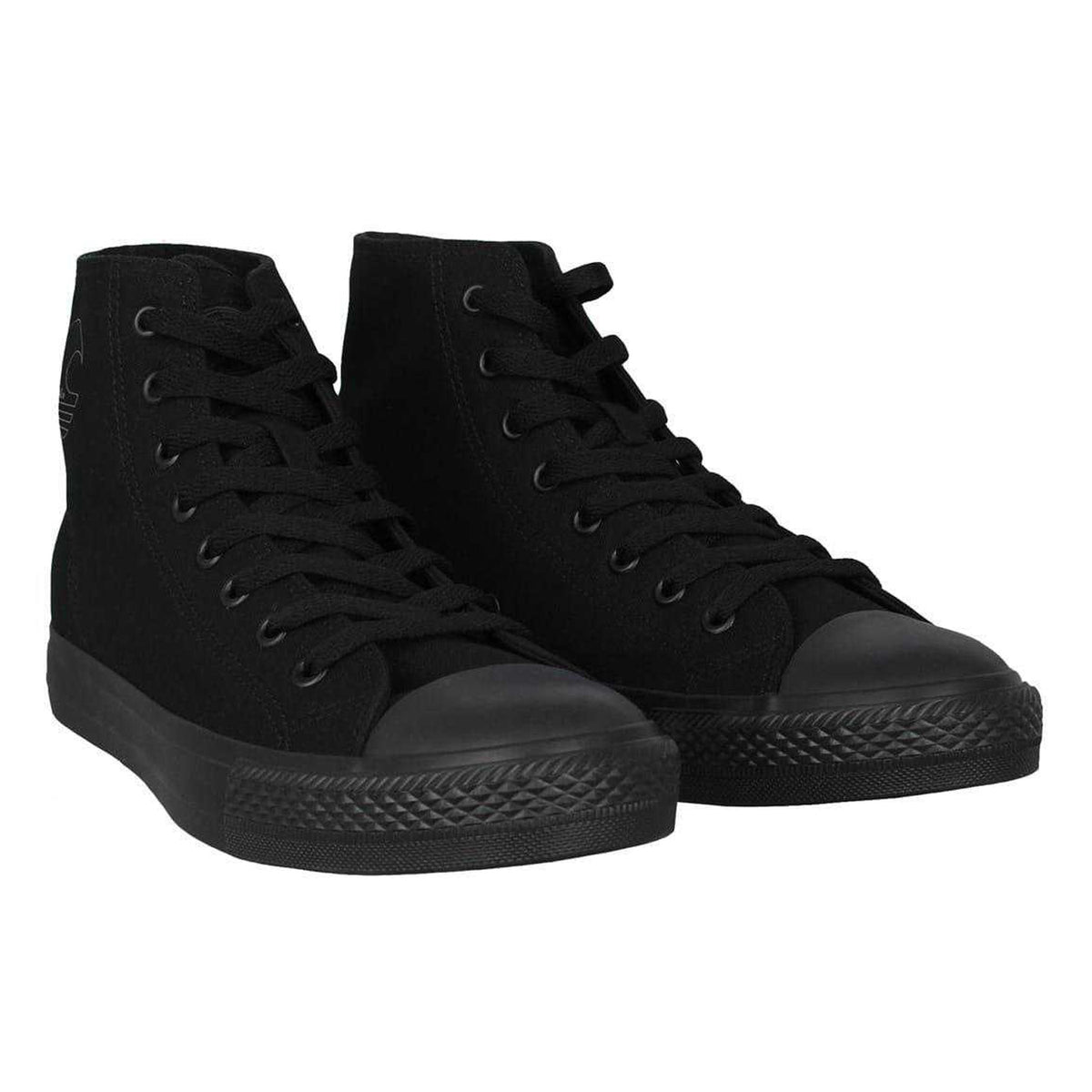 Black - Pack Shot - SoulCal Mens Logo Canvas High Top Trainers