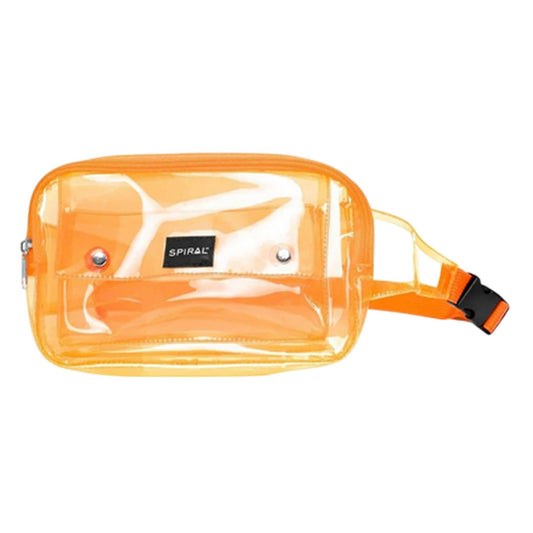 Orange - Front - Spiral Transparent Waist Bag