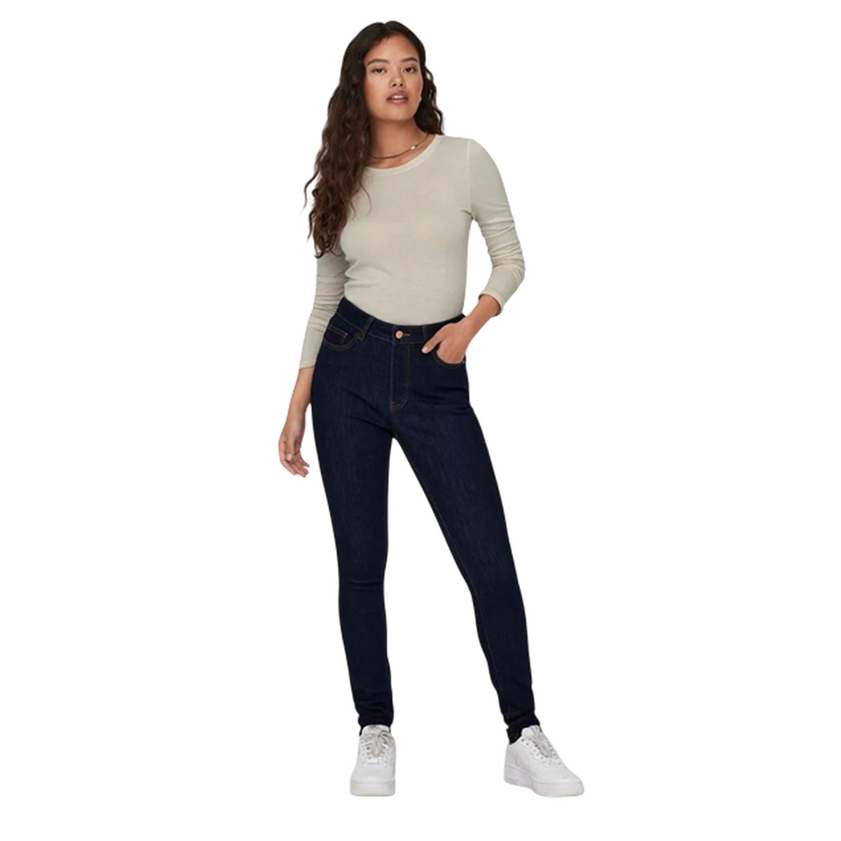 Whitecap Grey - Lifestyle - Only Womens-Ladies Plain T-Shirt