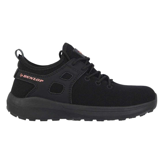Black-Rose Gold - Front - Dunlop Womens-Ladies Arizona Safety Shoes