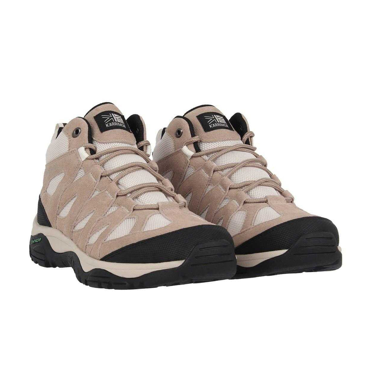 Beige - Pack Shot - Karrimor Womens-Ladies Summit Ortholite Walking Boots