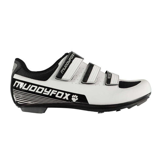 White-Black - Front - Muddyfox Mens Rbs100 Cycling Shoes