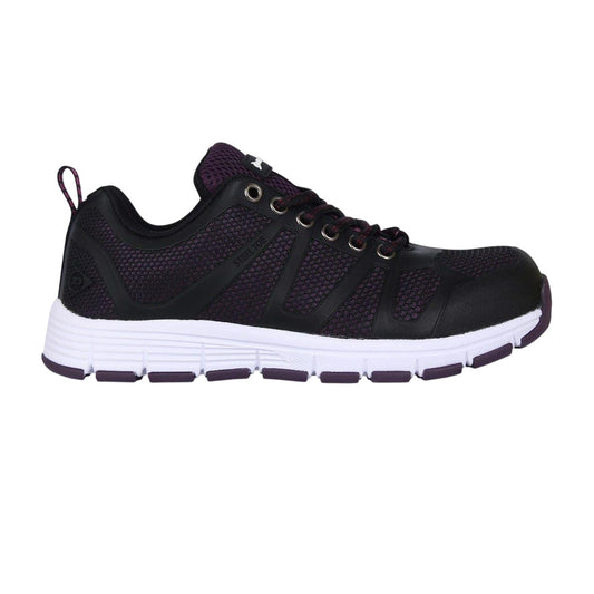 Black - Front - Dunlop Womens-Ladies Reno Memory Foam Safety Shoes