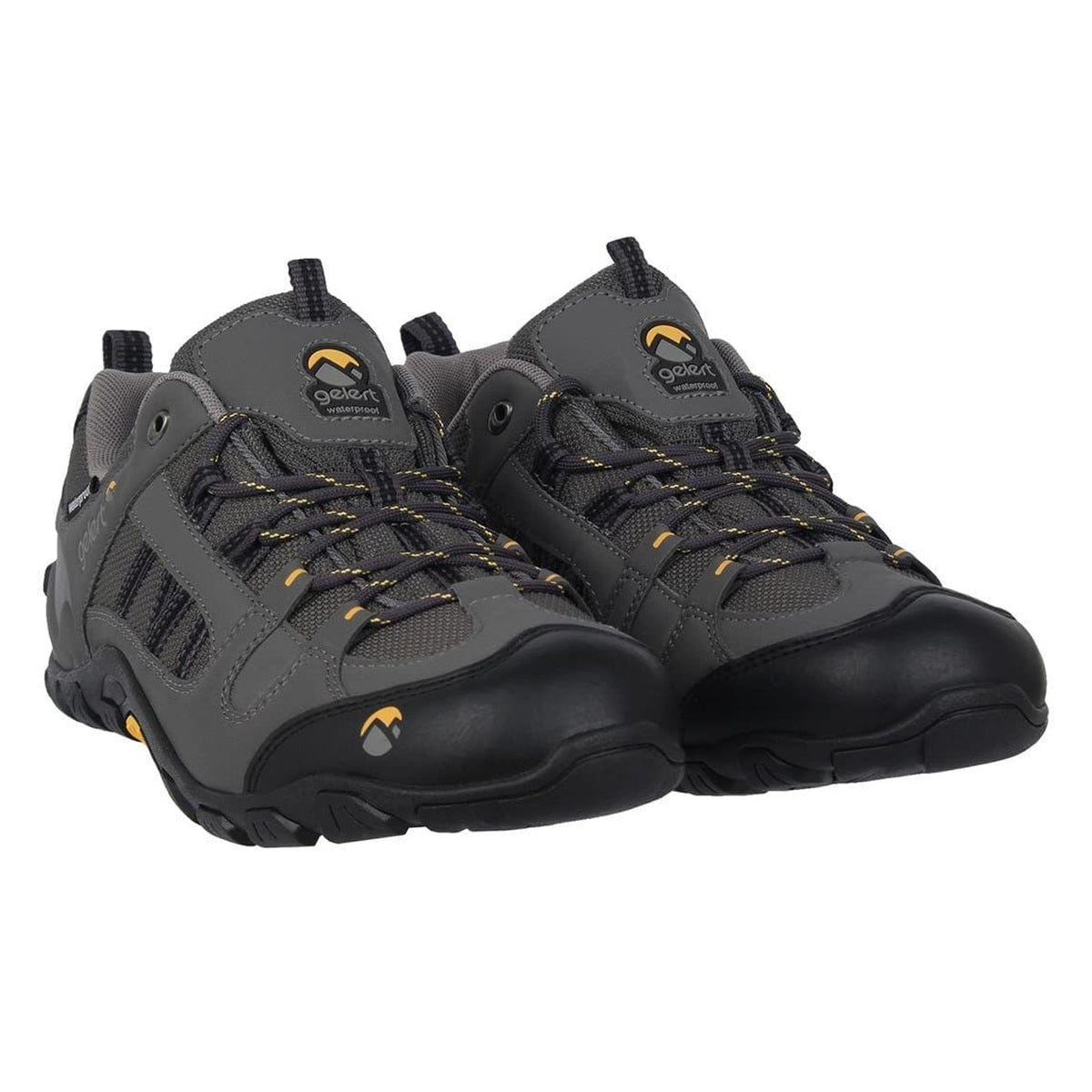 Charcoal - Pack Shot - Gelert Mens Rocky Waterproof Walking Shoes