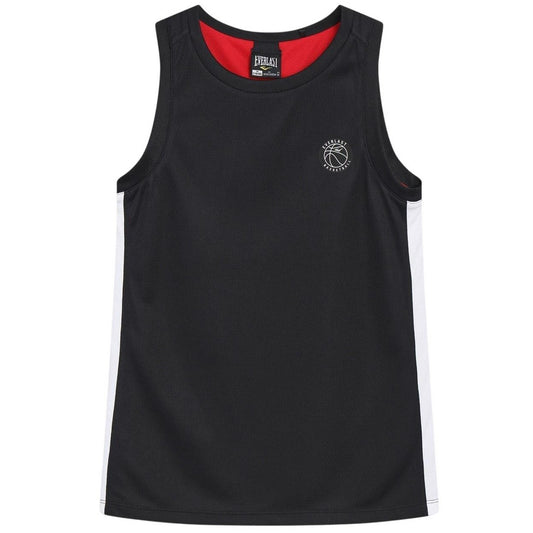 Black-Red - Front - Everlast Childrens-Kids Crew Neck Tank Top