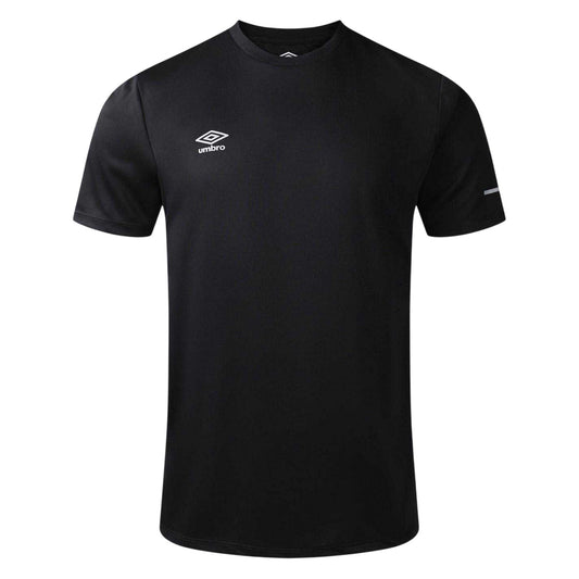 Black - Front - Umbro Mens Crew Neck Athletic T-Shirt