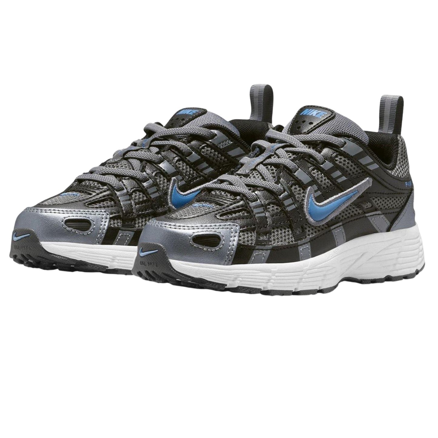 Smoke Grey - Lifestyle - Nike Childrens-Kids P-6000 Mesh Low Cut Shoes