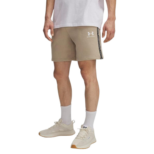 Marine OD Green - Front - Under Armour Mens Icon Fleece Taped Sweat Shorts