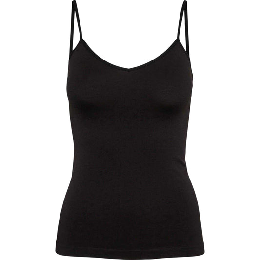 Black - Front - Vero Moda Womens-Ladies Jackie Polyamide Strappy Tank Top