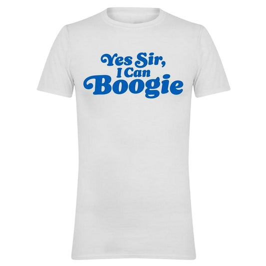 White - Front - AWD Mens Yes Sir, I Can Boogie T-Shirt