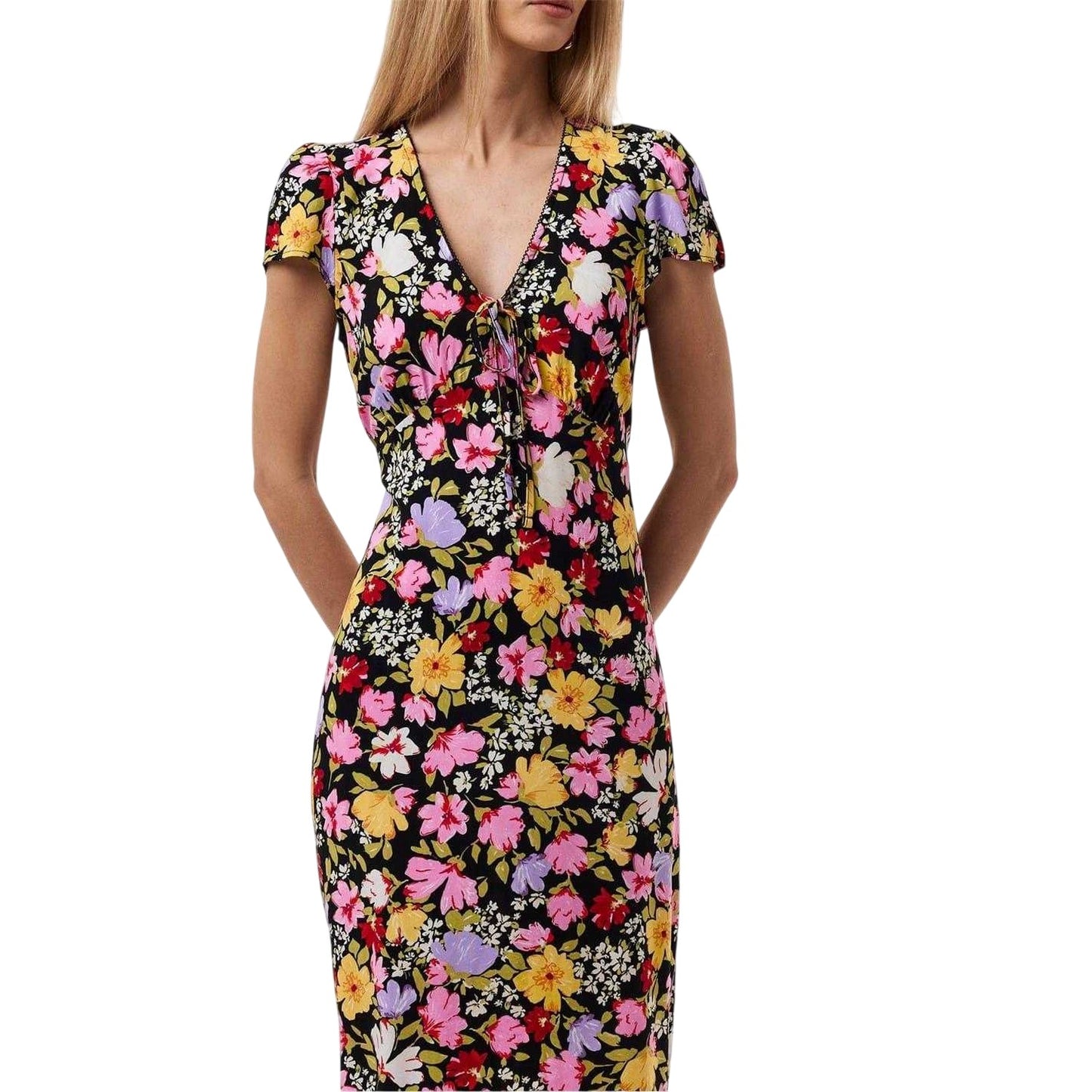 Multicoloured - Side - Nobody´s Child Womens-Ladies Billie Viscose Midi Dress