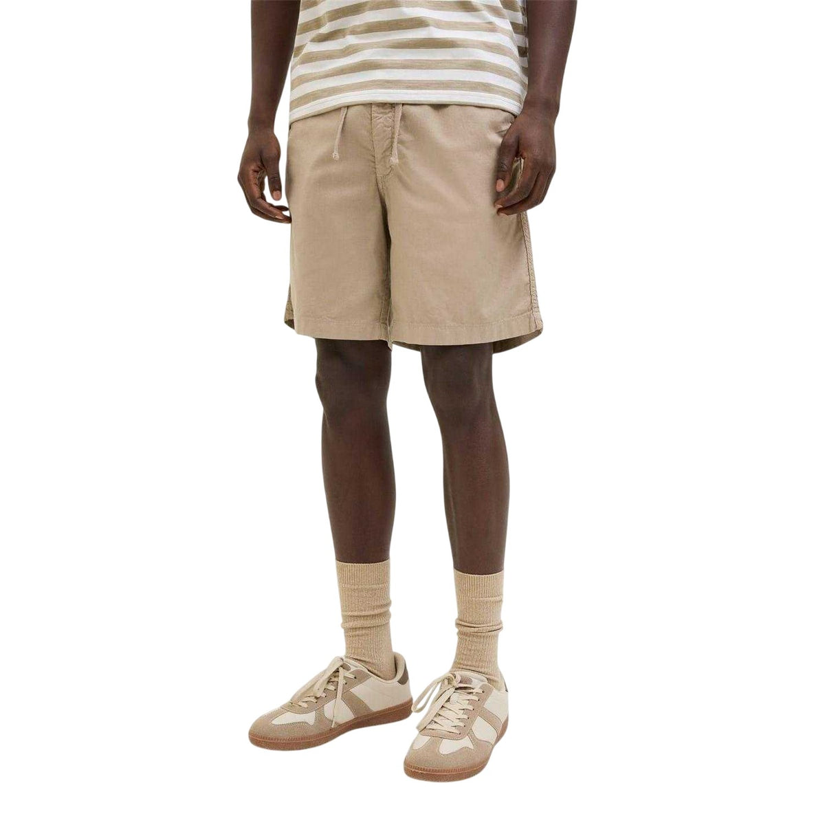 Crockery - Side - Jack And Jones Mens Linen Blend Shorts