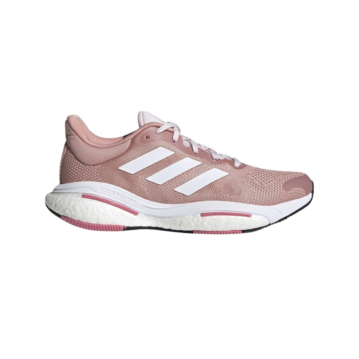 Pink-White - Lifestyle - Adidas Womens-Ladies Solarglide 5 Running Trainers
