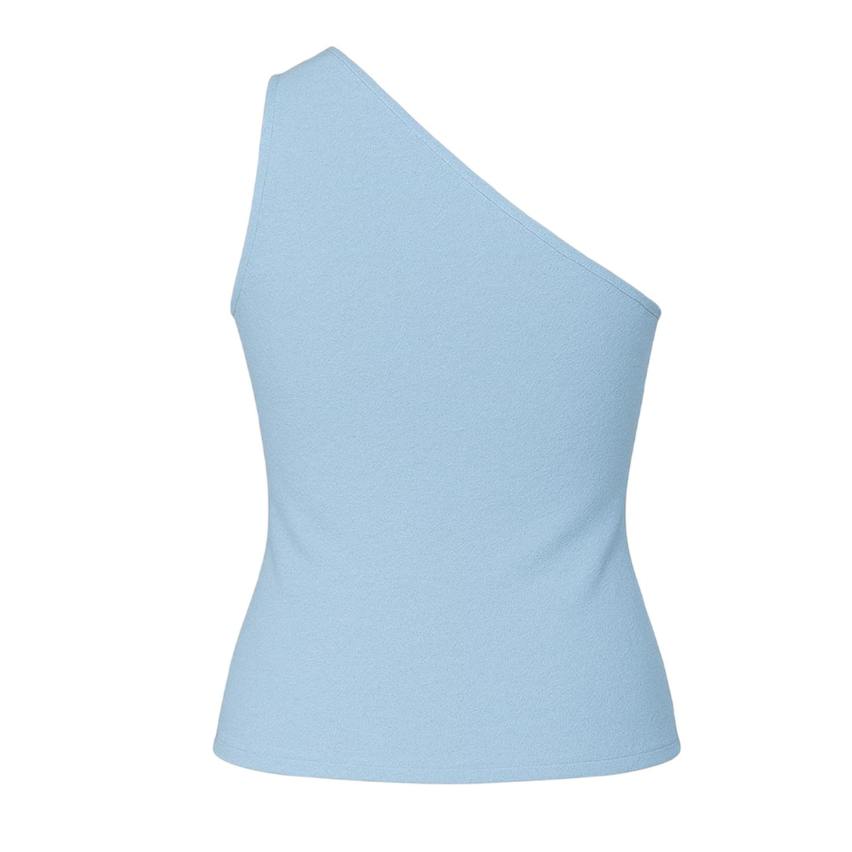 Blue - Back - I Saw It First Womens-Ladies Draped One Shoulder Top
