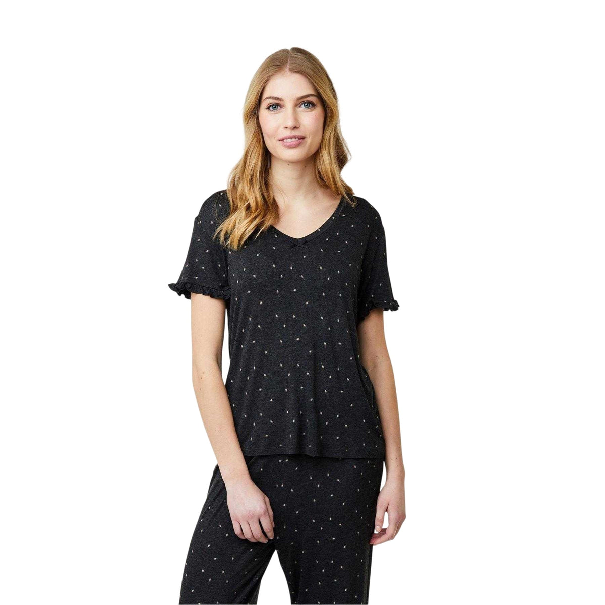 Dark Grey - Side - CCDK Copenhagen Womens-Ladies Jordan Flowers T-Shirt