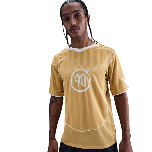 Gold - Front - Nike Mens T90 Energy V Neck Short-Sleeved Jersey
