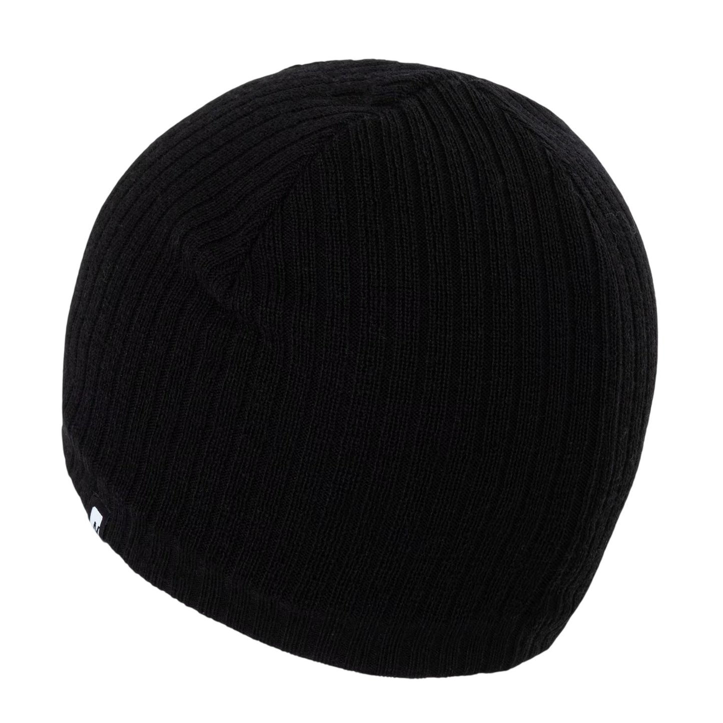 Black - Side - Nevica Unisex Adult Vail Ribbed Wool Beanie