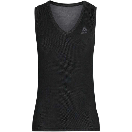 Black - Front - Odlo Womens-Ladies V Neck Tank Top