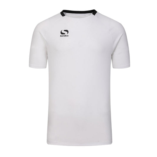 White-Black - Front - Sondico Mens Fundamental Polyester Football Top