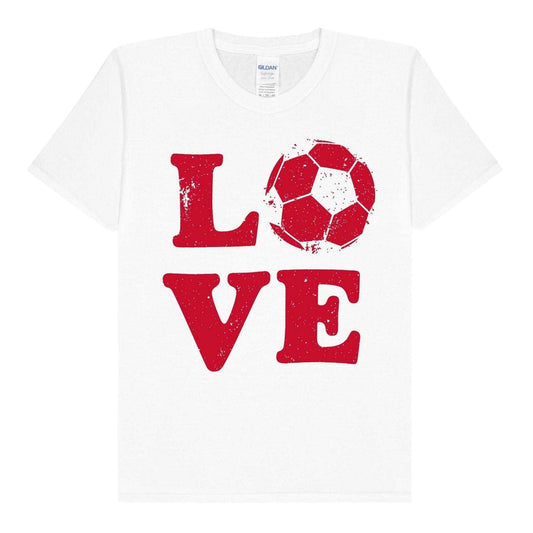 White - Front - Gildan Childrens-Kids Love England Football T-Shirt