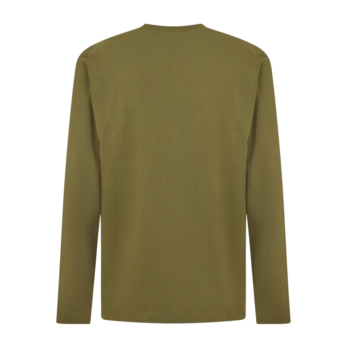 White-Moss - Back - Off White Mens Crew Neck Regular Long-Sleeved T-Shirt