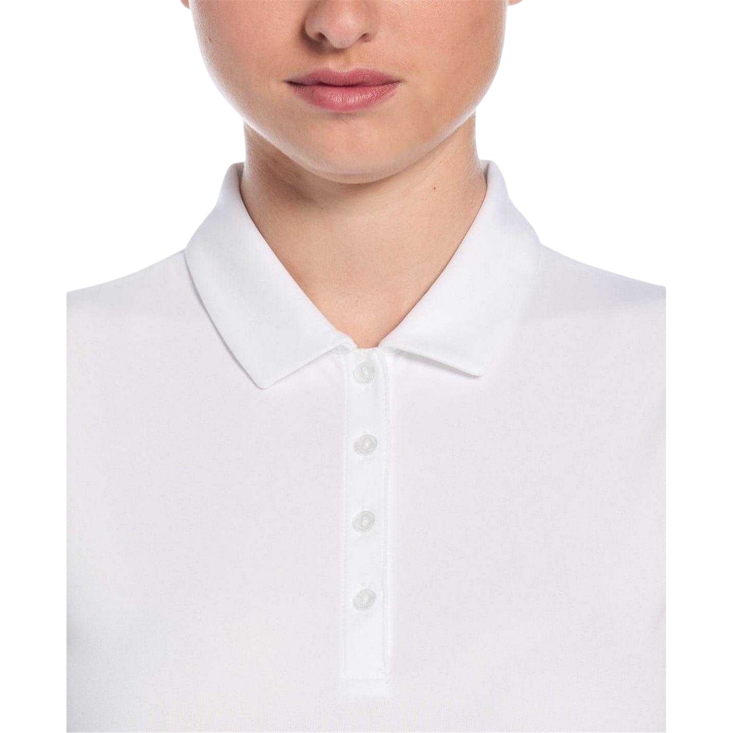 Bright White - Lifestyle - Callaway Womens-Ladies Collared Sleeveless Polo Shirt
