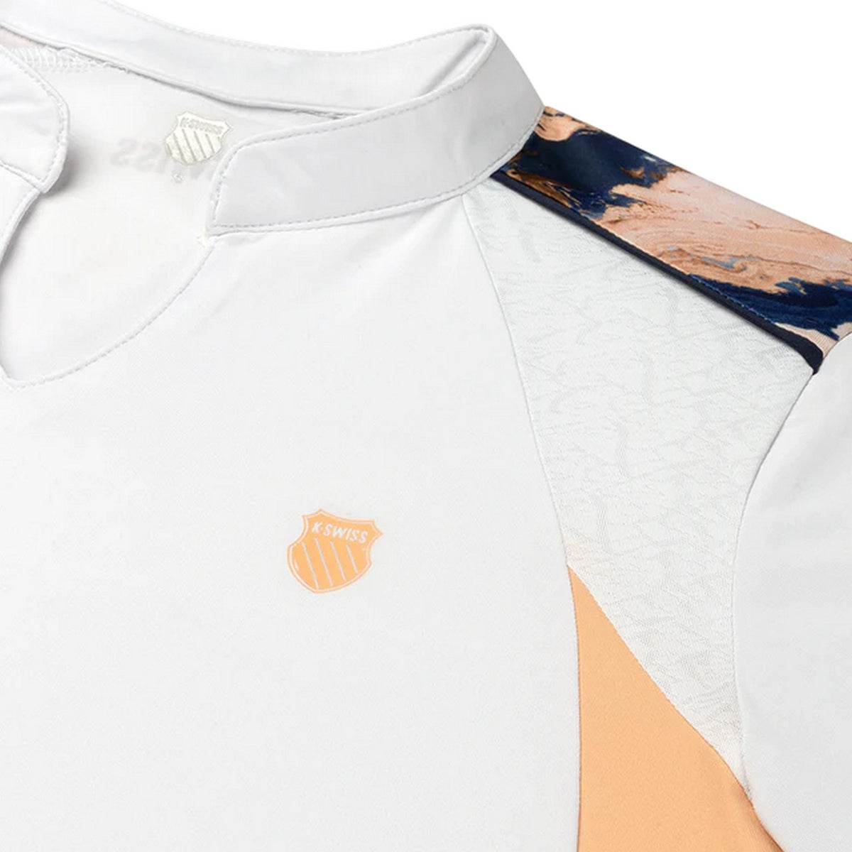 White - Side - K-Swiss Womens-Ladies Hypercourt Regular Tennis T-Shirt
