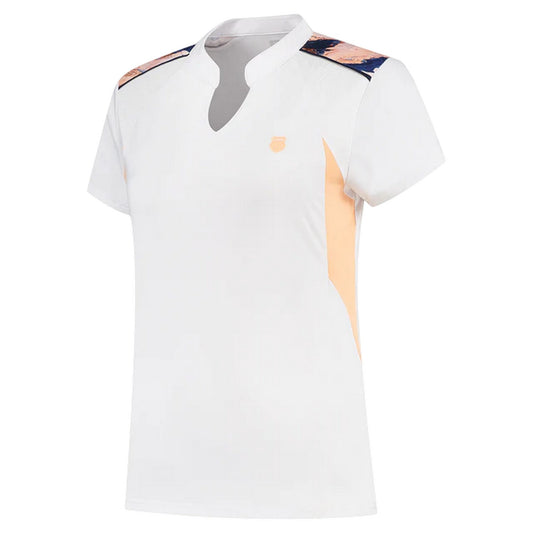 White - Front - K-Swiss Womens-Ladies Hypercourt Regular Tennis T-Shirt