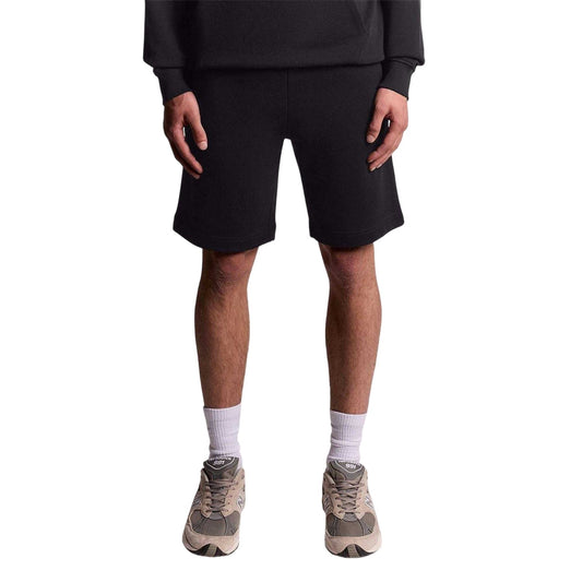 Jet Black - Front - Lyle & Scott Mens Fleece Plain Sweat Shorts