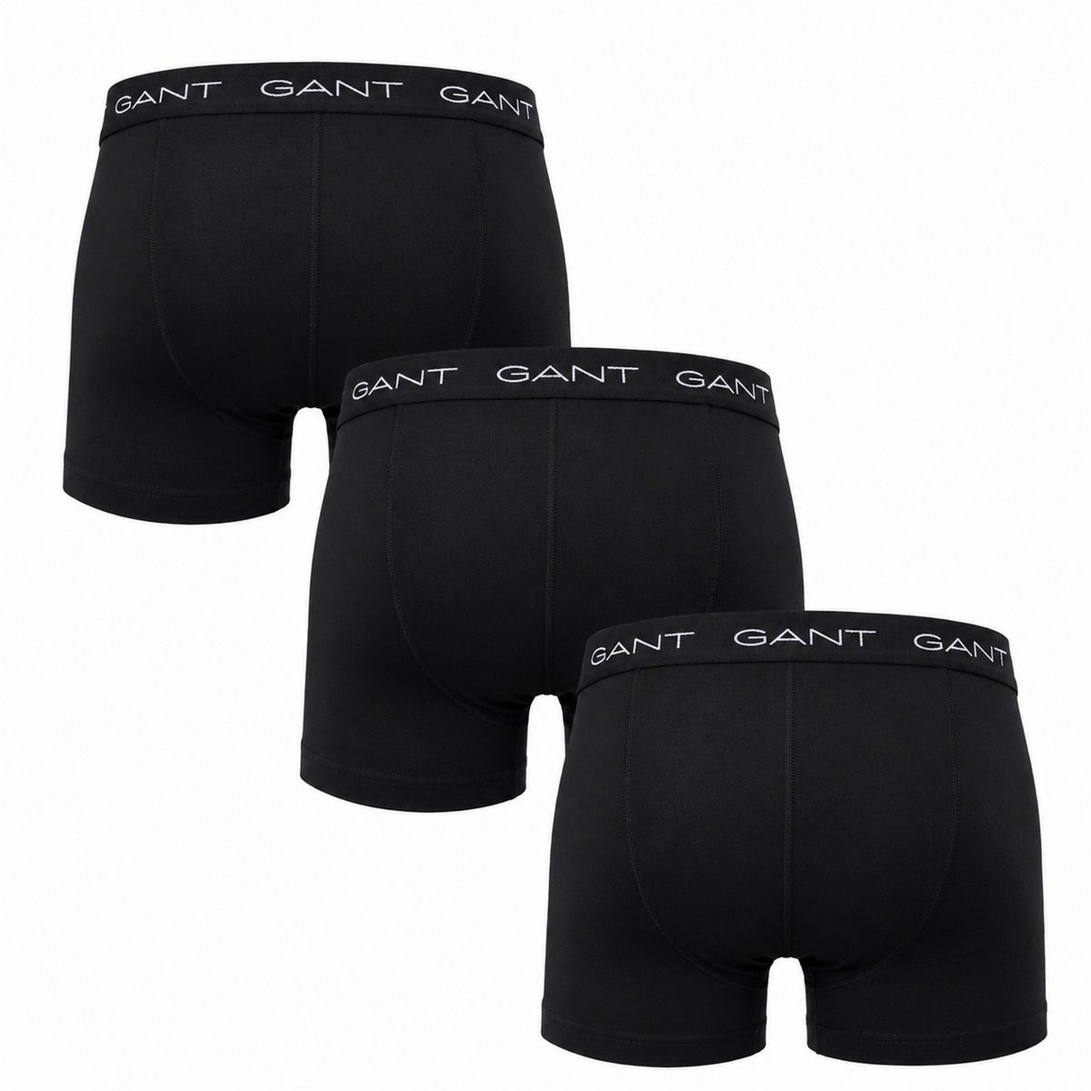 Blue - Back - Gant Mens Cotton Blend Boxer Shorts (Pack of 3)