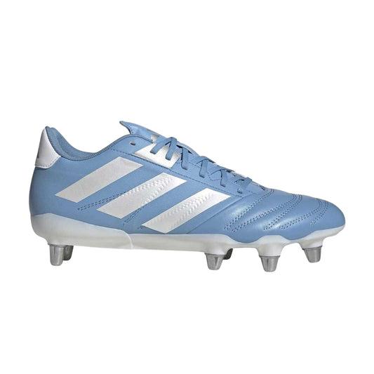 Blue-White-Gold - Front - Adidas Mens Elite Soft Ground Rugby Boots